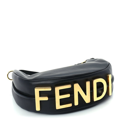 Fendi Vitello Grace Matte Small graphy Hobo Bag  Black 3 of 8