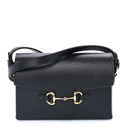 Gucci Calfskin Horsebit 1955 Shoulder Bag Black 1 of 7