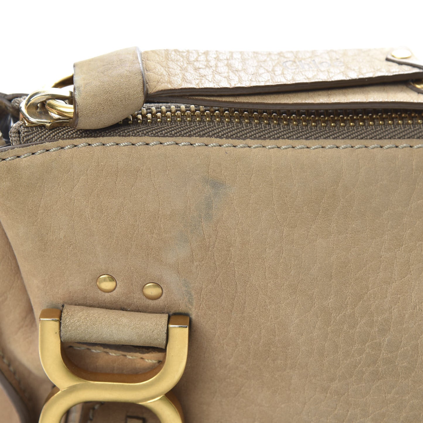 Nubuck Medium Marcie Satchel Greige