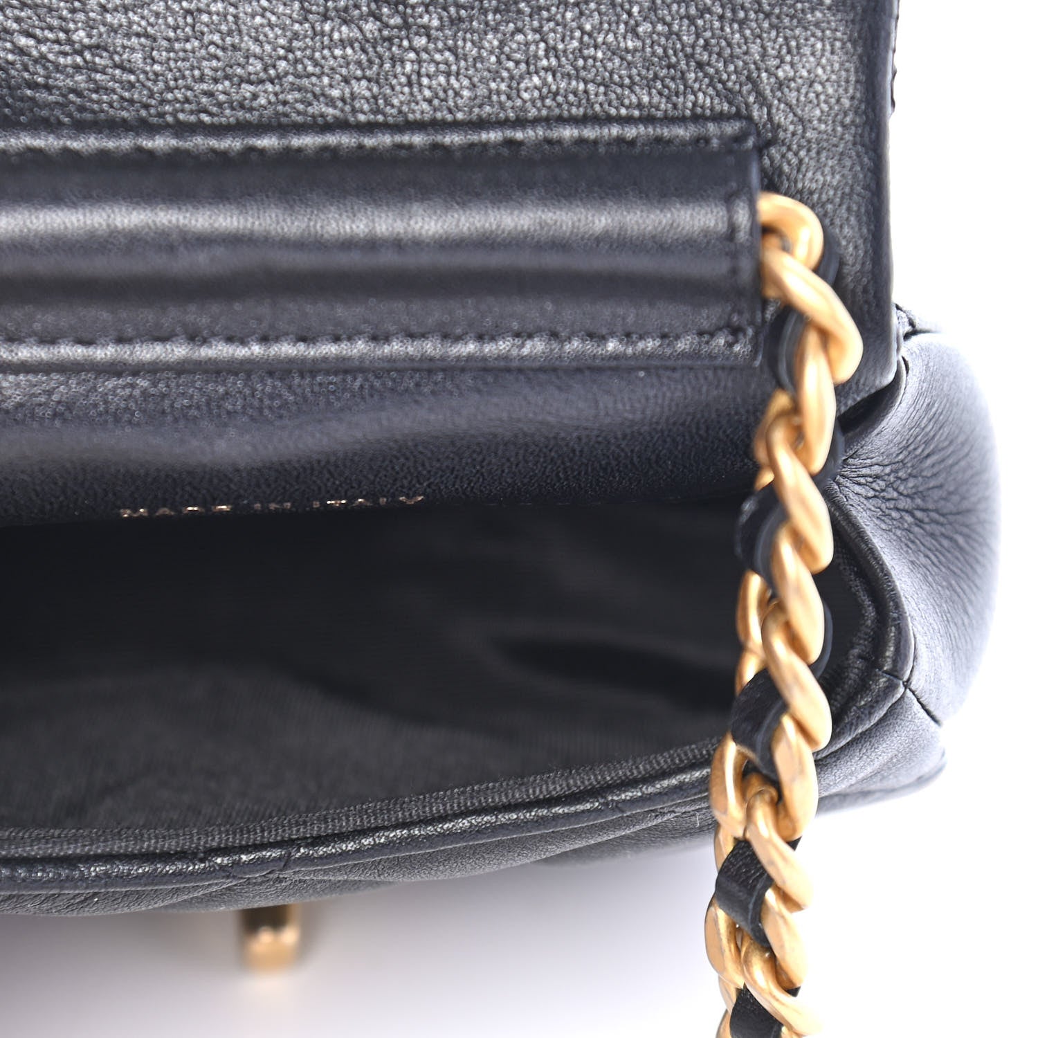 Chanel Calfskin Quilted Mini Coco Mail Clutch with Chain Black 5 of 10