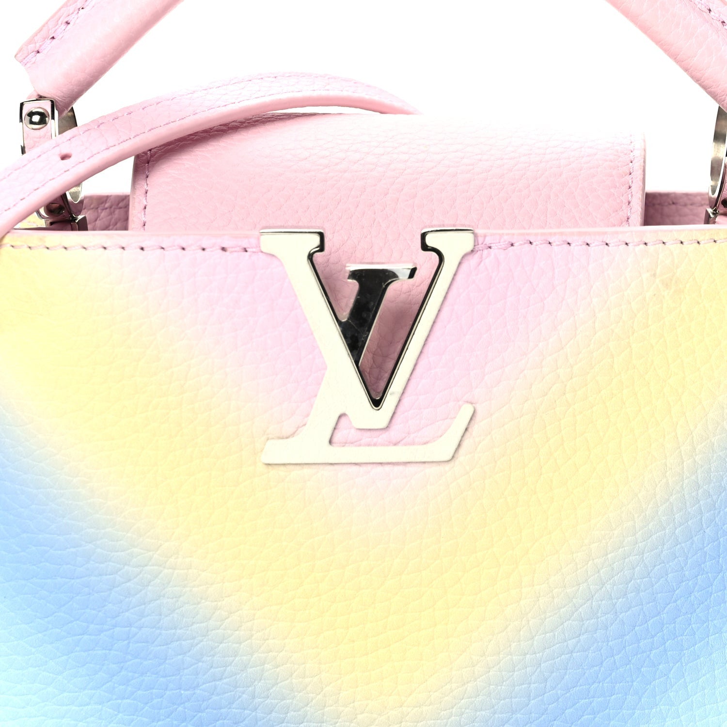 Louis Vuitton Taurillon Mini Degrade Rainbow V Capucines 7 of 9