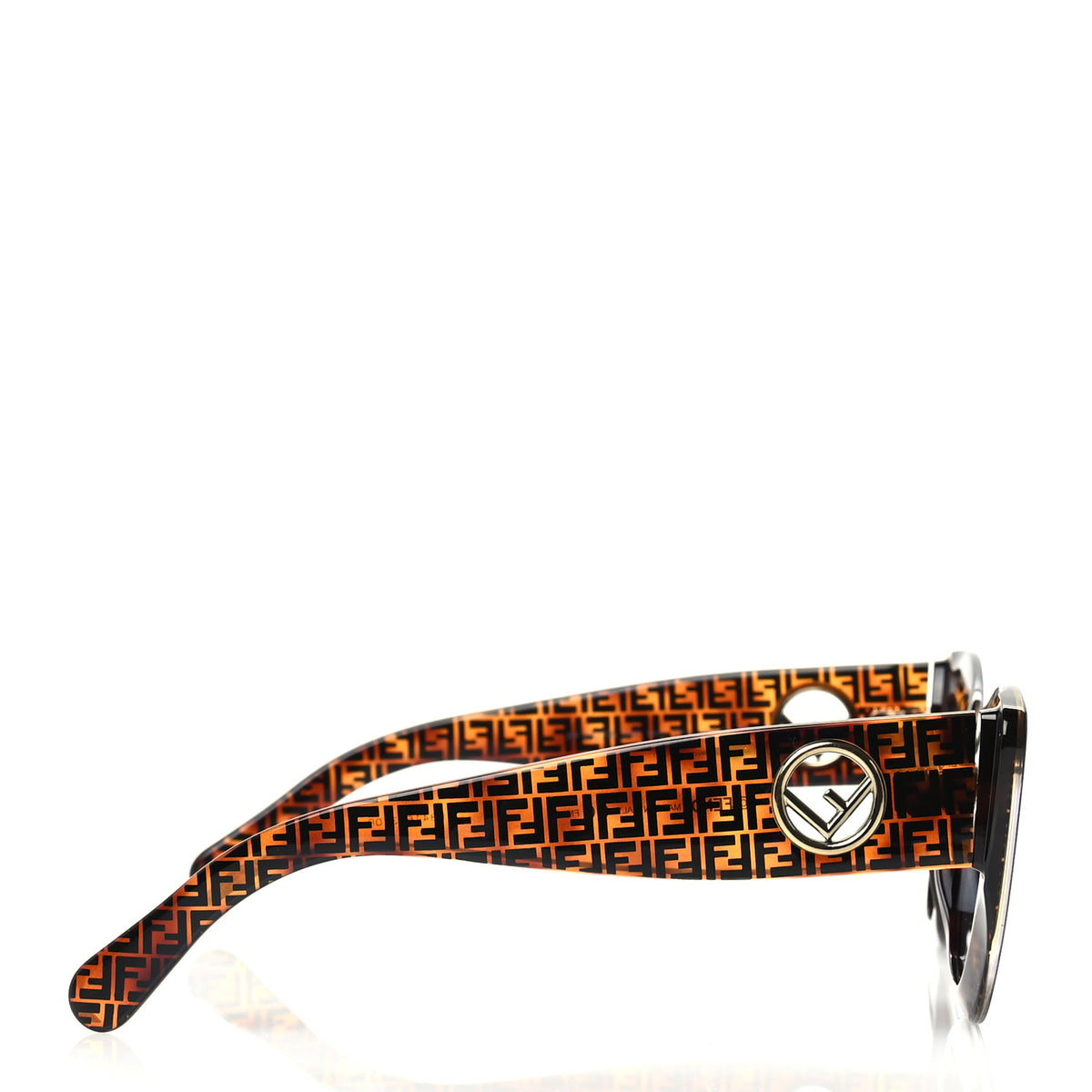 Fendi Acetate F is Fendi FF 51mm Cat Eye Sunglasses 0327/S Tortoise Camouflage 3 of 7