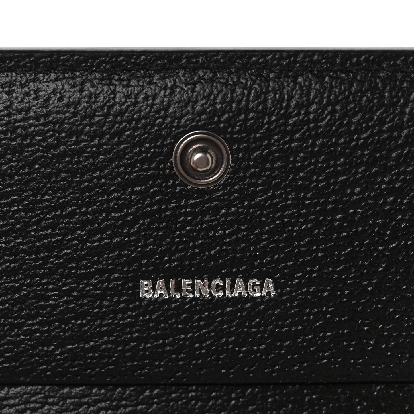 X BALENCIAGA BB Monogram Web Ophidia Card Case Wallet Black