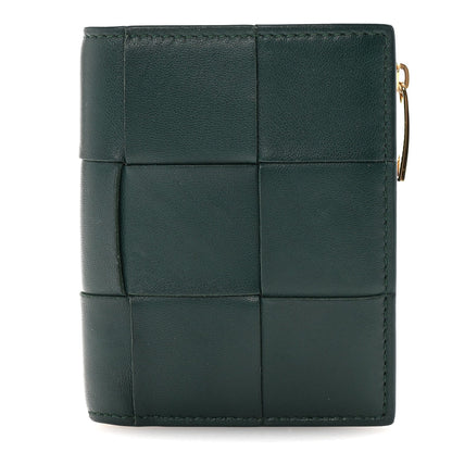 Bottega Veneta Nappa Maxi Intrecciato Bifold Zip Wallet Raintree 1 of 7