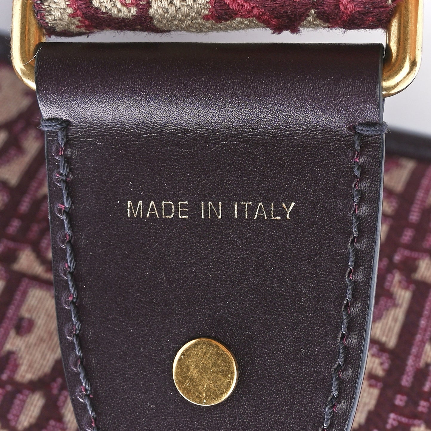 Oblique DiorAddict Flap Bag Burgundy