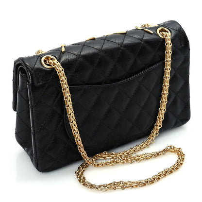 Chanel Calfskin Quilted Spoon Charms Brasserie 2.55 Reissue 225 Flap  Black 2 of 9