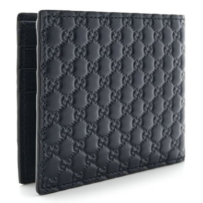 Gucci Guccissima Avel Bi-Fold Wallet Blue 3 of 7