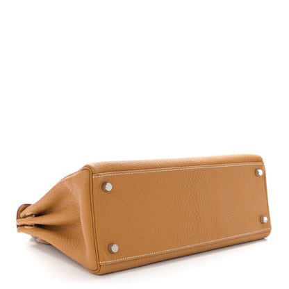 Hermes Chevre de Coromandel Kelly Retourne 32 Caramel 4 of 15