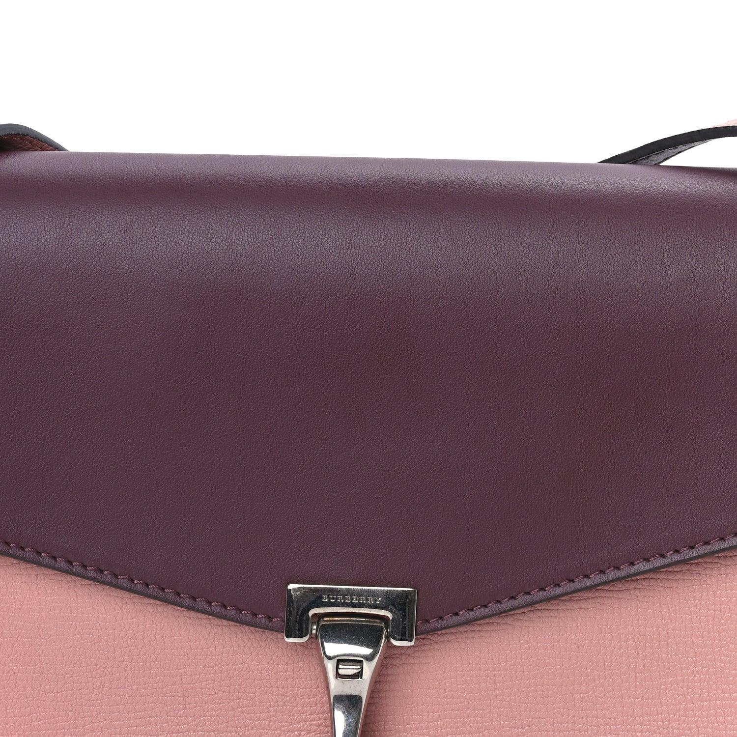 Burberry Derby Calfskin Bi-Color Small Macken Crossbody Bag Dusty Rose 6 of 7