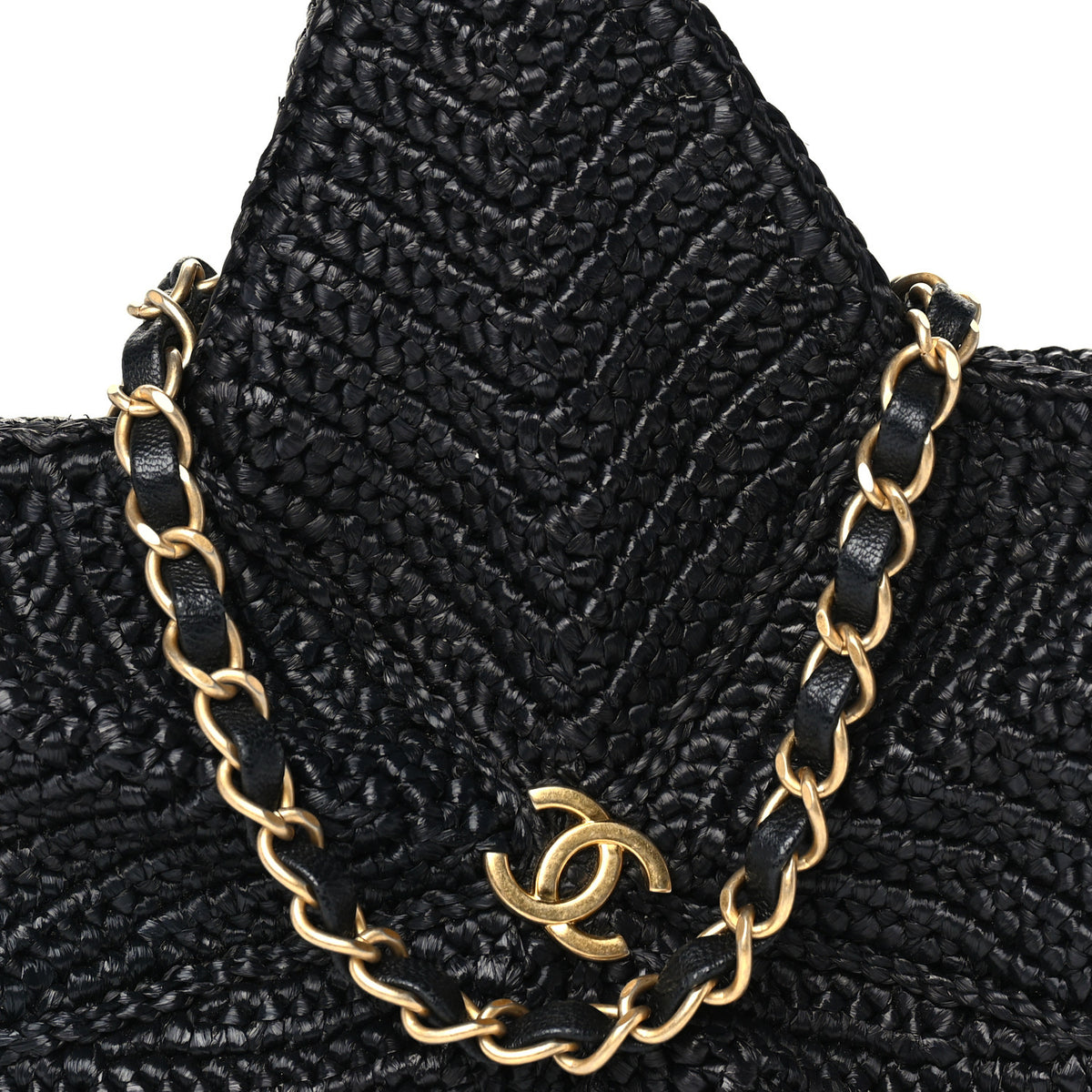 Raffia Star Coco Beach Bag Black