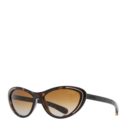 Chanel Cat Eye Chain Sunglasses 6039 Tortoise 1 of 7