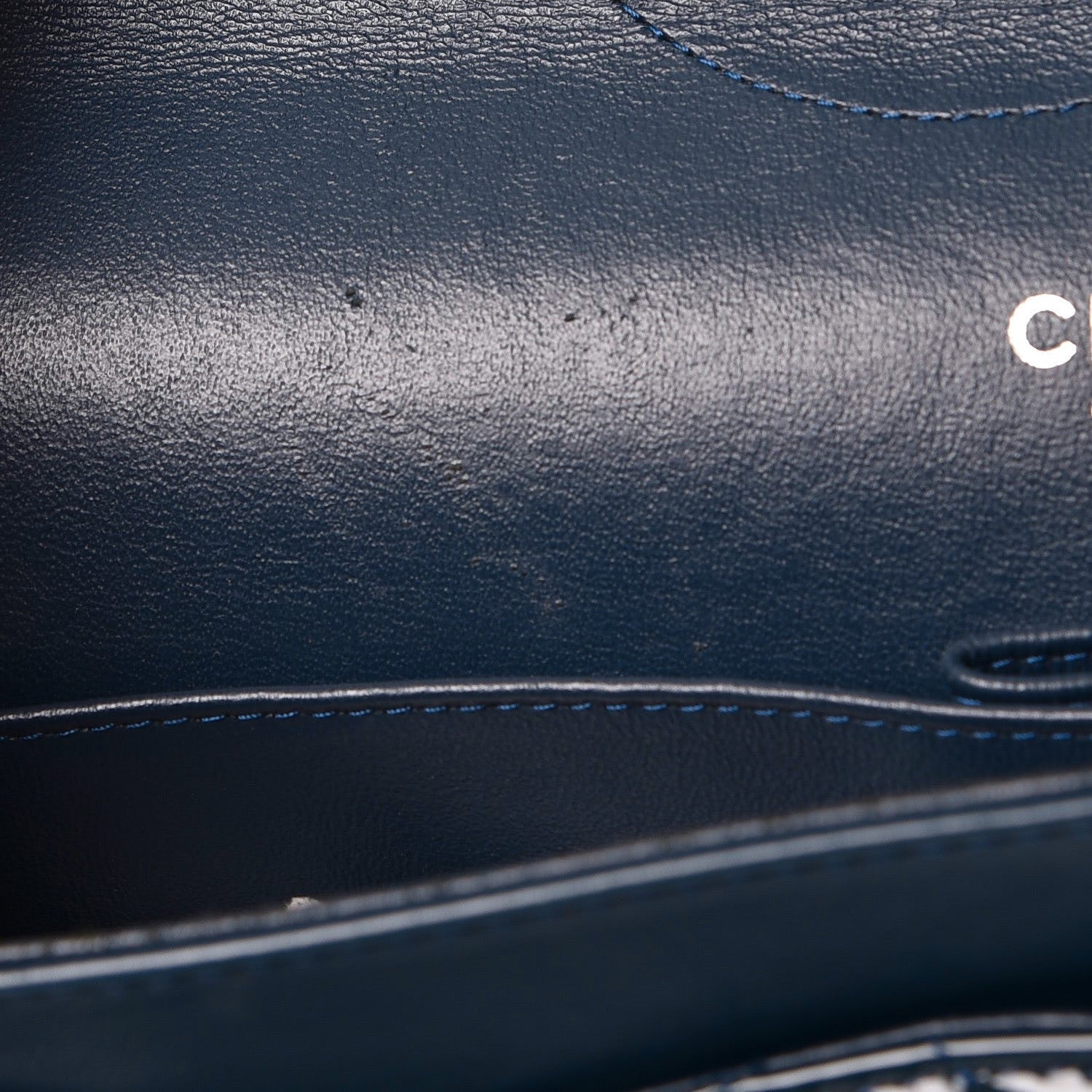 Chanel Patent Quilted Jumbo Double Flap Blue 12 of 18