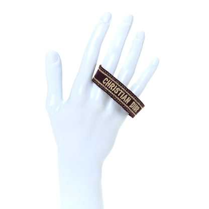 Christian Dior Woven Cotton J'Adior Friendship Bracelet Burgundy 2 of 3
