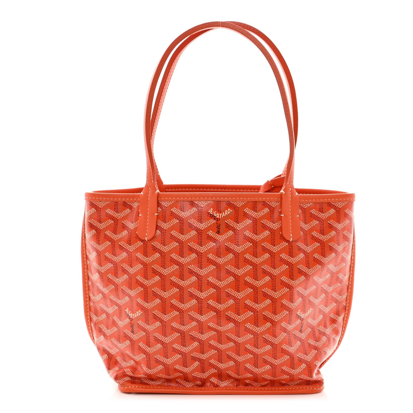Goyardine Reversible Mini Anjou Orange