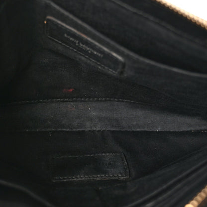 Saint Laurent Calfskin Teen Monogram Crossbody Bag Black 4 of 8
