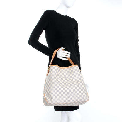Louis Vuitton Damier Azur Delightful MM Pink 2 of 8