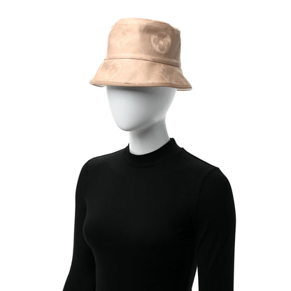Louis Vuitton Cotton Monogram Flower Tile Reversible Bucket Hat S Beige 2 of 7