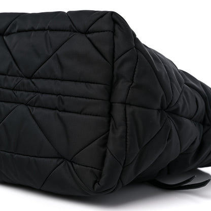 Prada Re-Nylon Nappa Triangle Quilted Padded Small Double Handled Zip Tote Black 9 of 9