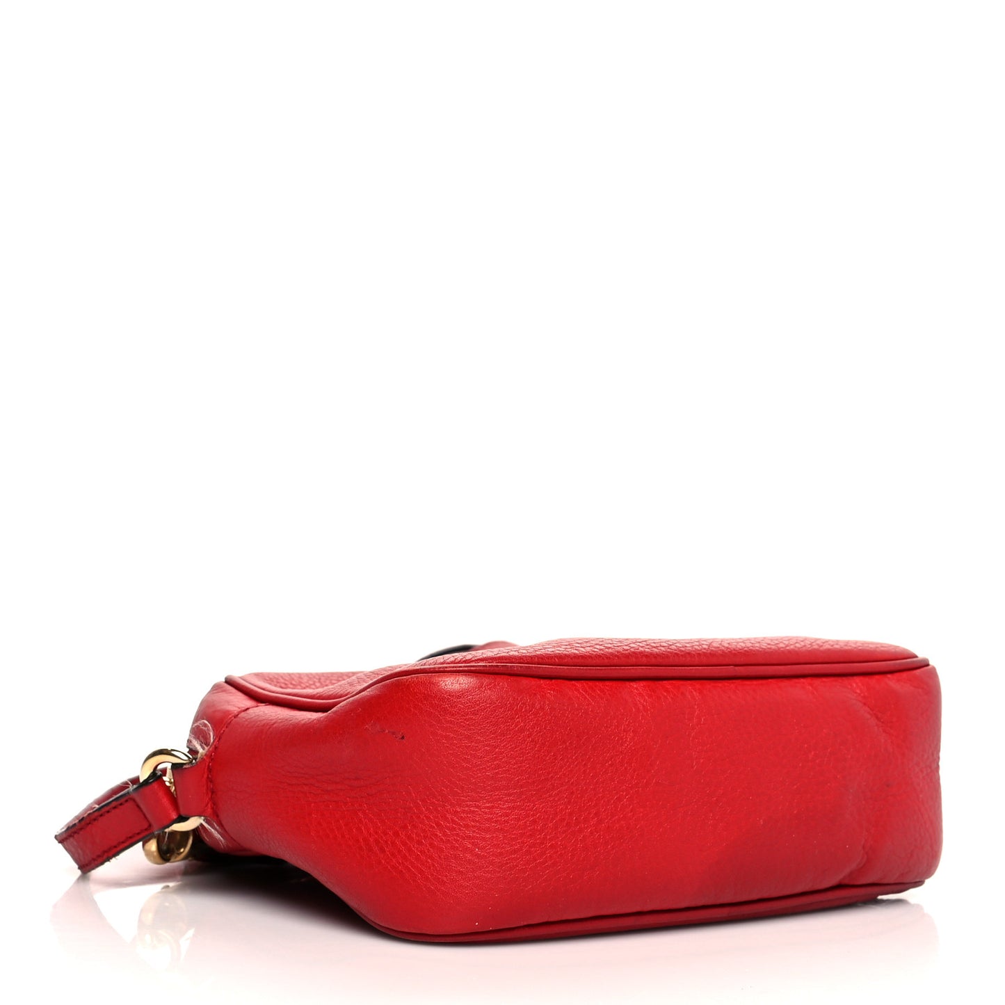 Pebbled Calfskin Small Soho Disco Bag Tabasco Red