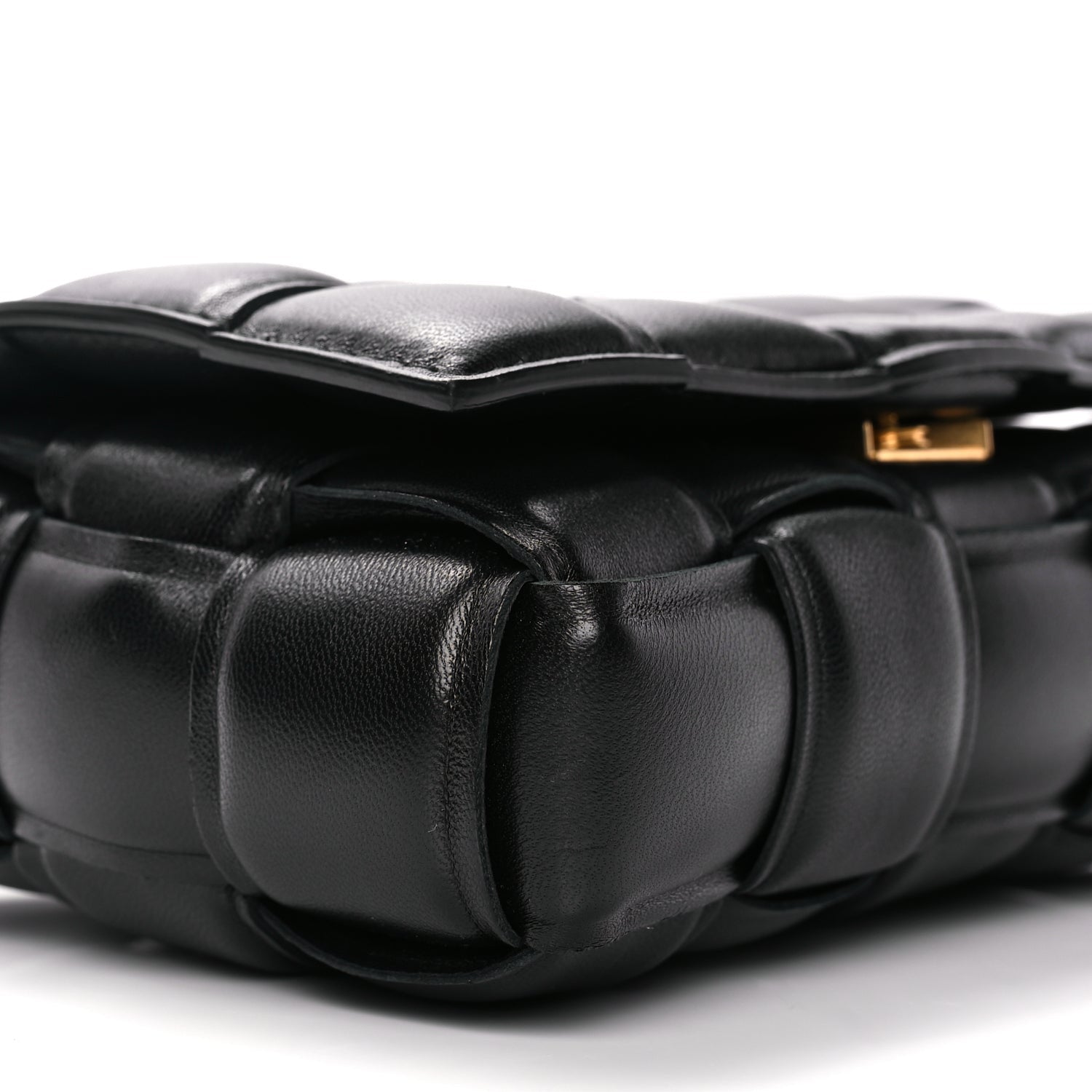 Bottega Veneta Nappa Maxi Intreccio Small Padded Cassette Crossbody Bag Black 7 of 8