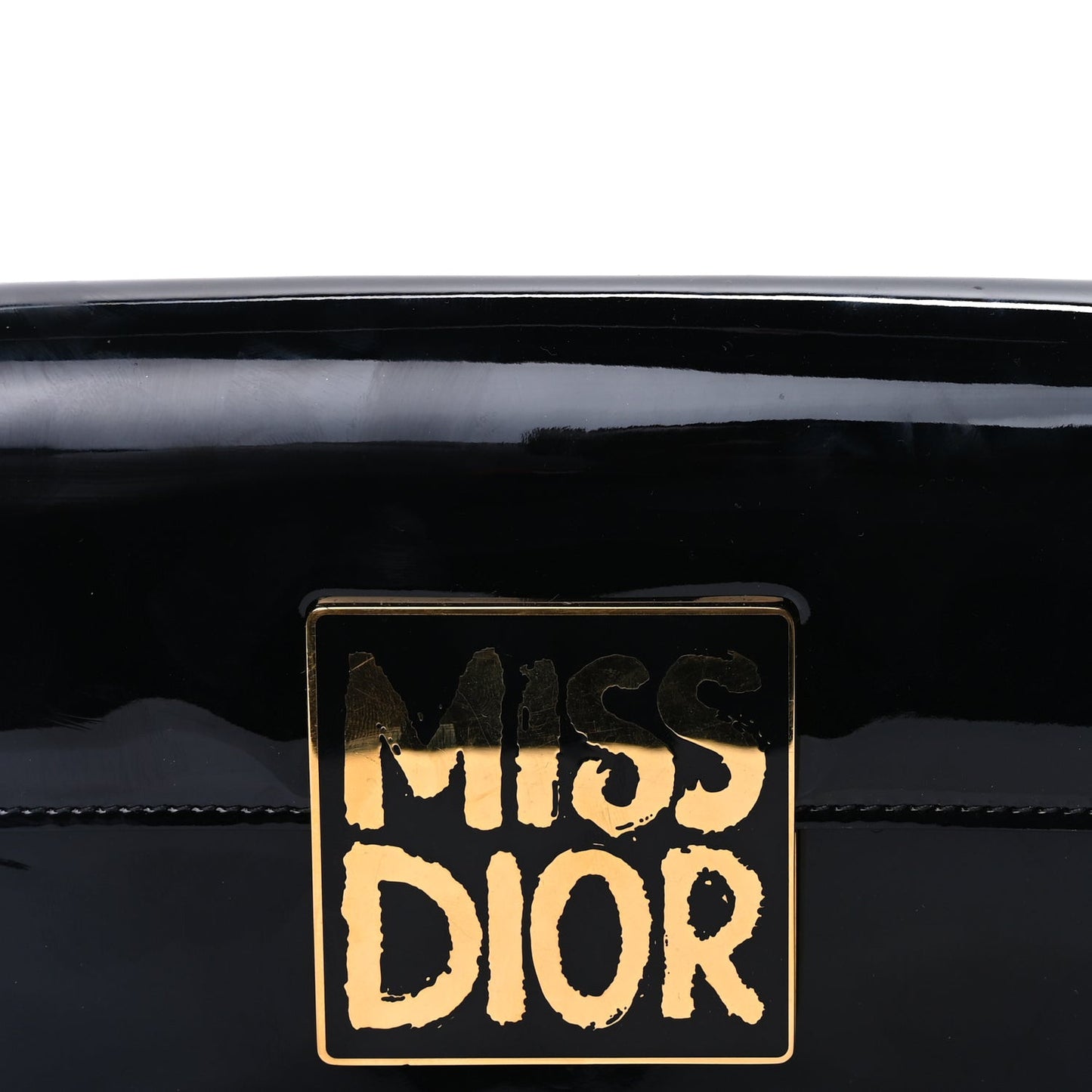 Patent Miss Dior Flap Black