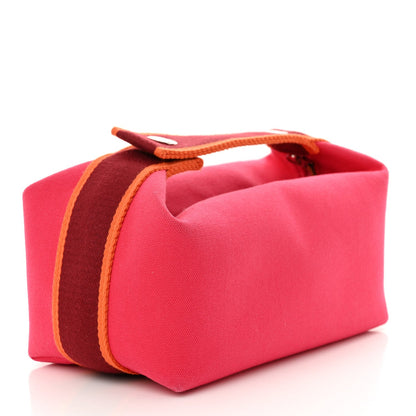 Hermes Canvas Small Bride-A-Brac Pouch Hibiscus 3 of 7