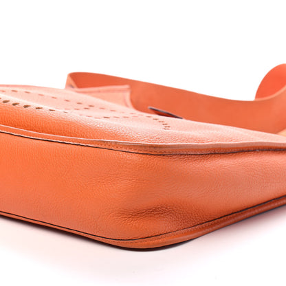 Hermes Taurillon Clemence Evelyne PM Orange 10 of 10