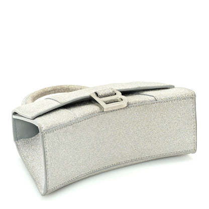 Balenciaga Glitter Fabric Hourglass Top Handle Bag XS  Grey 3 of 8