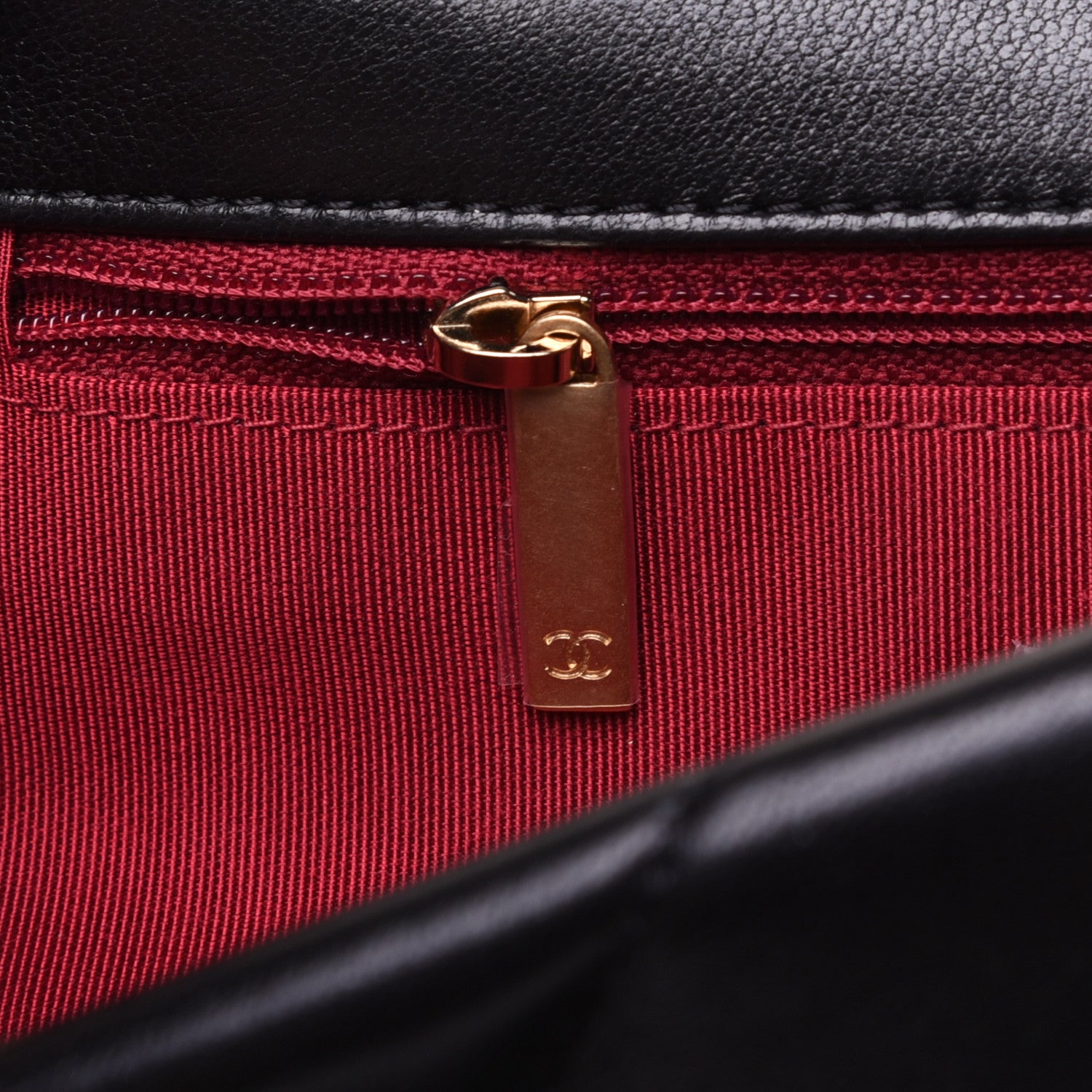 Chanel Lambskin Quilted Medium 19 Flap Black 13 of 16