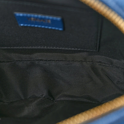 Versace Denim Quilted La Medusa Camera Bag Blue 5 of 10