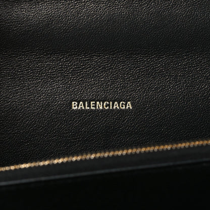 Balenciaga Box Calfskin S Sharp Chain Shoulder Bag Black 6 of 7