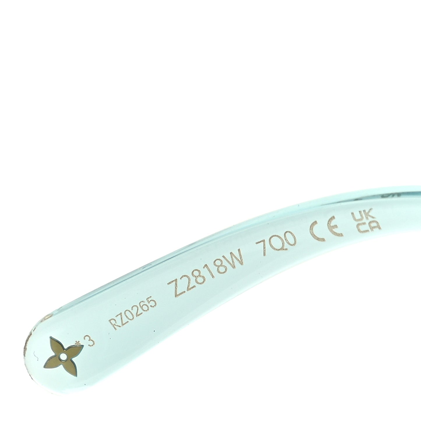 Acetate S Lock Cat Eye Sunglasses Z2818W  Crystal Blue