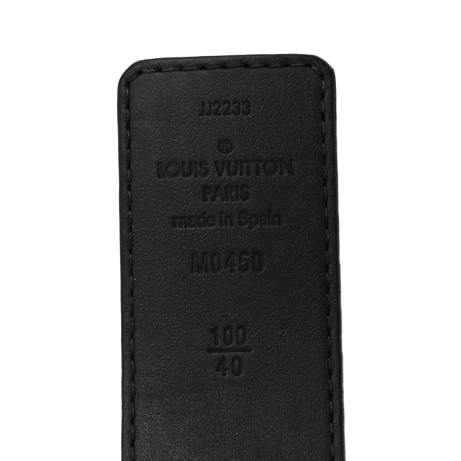 Louis Vuitton Calfskin Monogram Eclipse 35mm LV Initiales Reversible 100 40 Belt 3 of 5