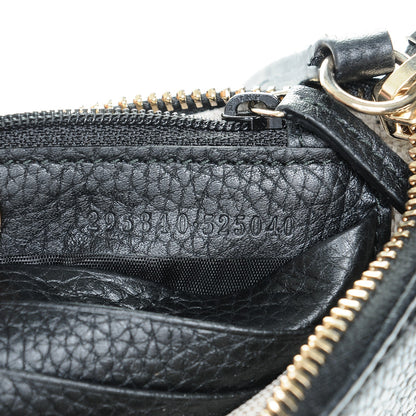 Gucci Pebbled Calfskin Soho Wristlet Black 7 of 7