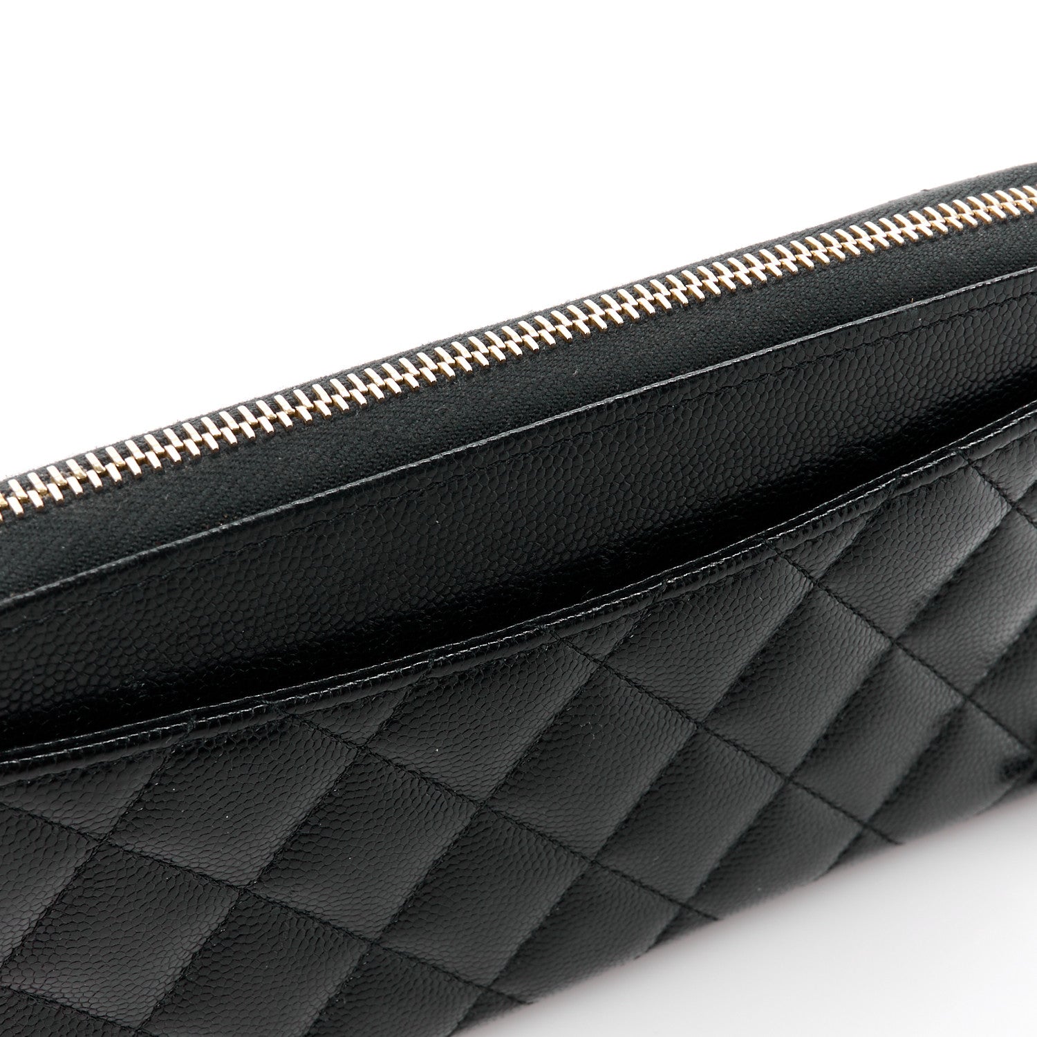 Chanel Caviar Quilted Pearl Coco Candy Large Gusset Zip Black 12 of 13