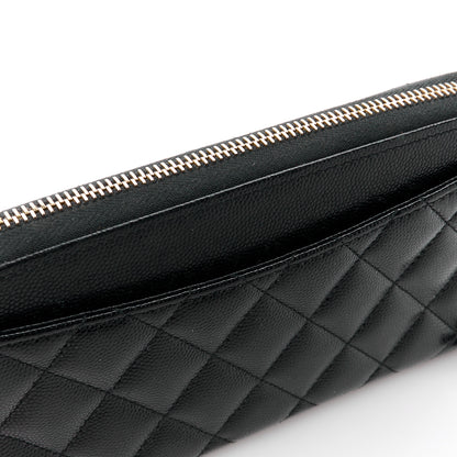 Chanel Caviar Quilted Pearl Coco Candy Large Gusset Zip Black 12 of 13