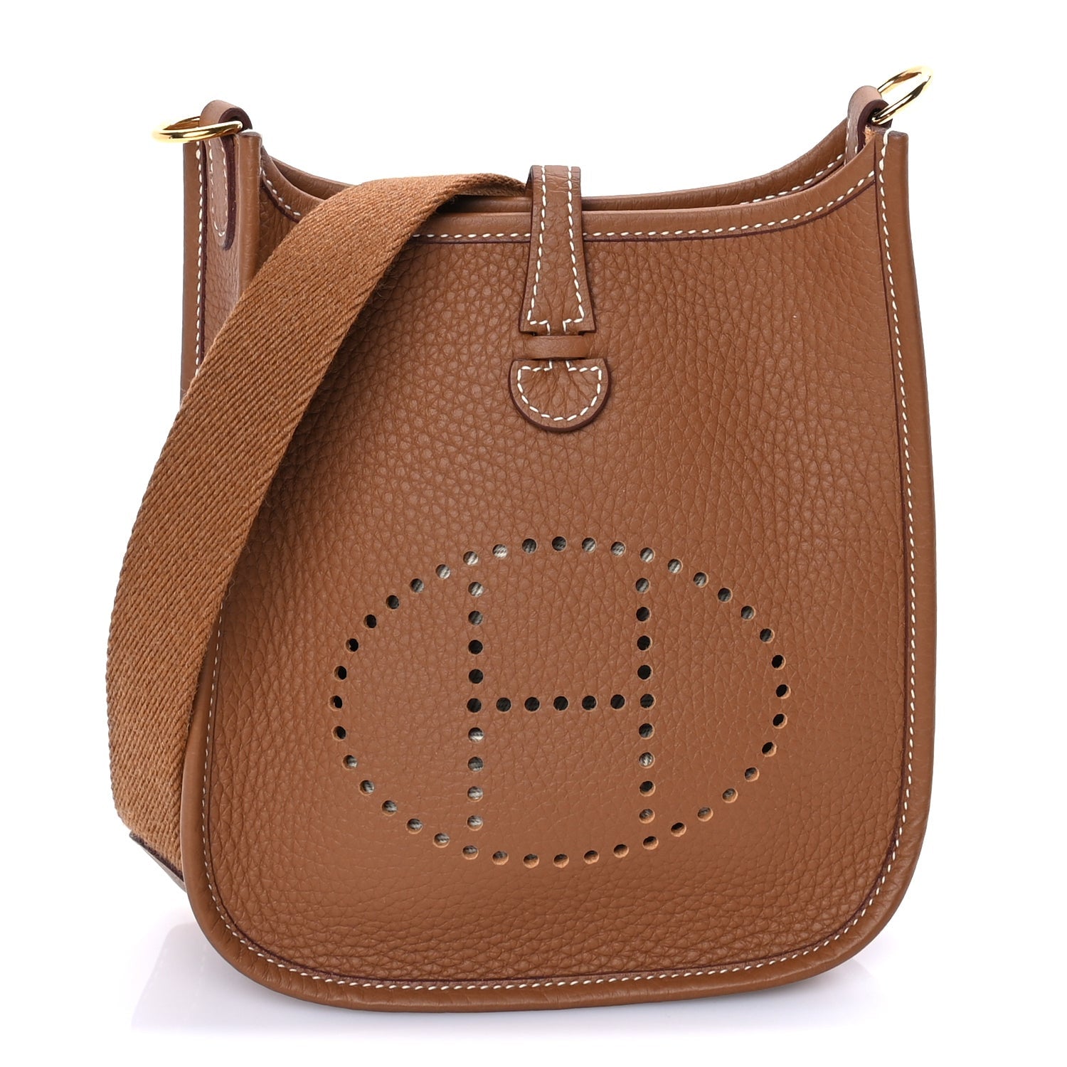 Hermes Taurillon Clemence Evelyne TPM Gold 1 of 7