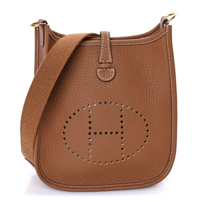 Hermes Taurillon Clemence Evelyne TPM Gold 1 of 7