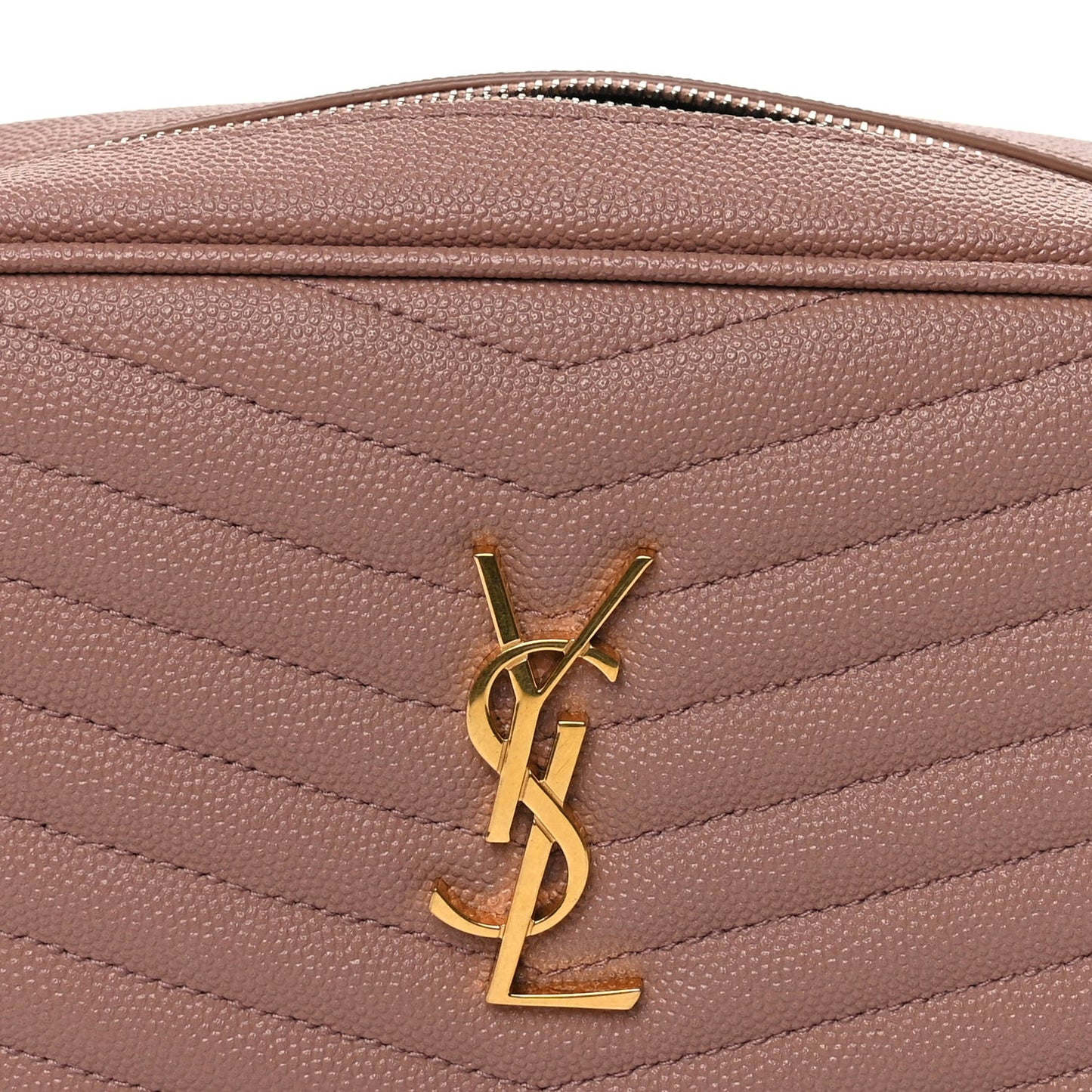 Grain De Poudre Matelasse Monogram Mini Lou Camera Bag Vintage Peach