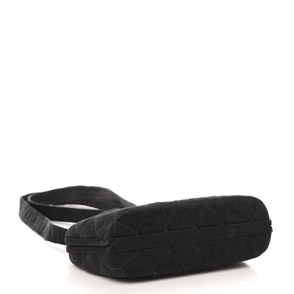 Chanel Satin Quilted Shoulder Bag Black 4 of 12