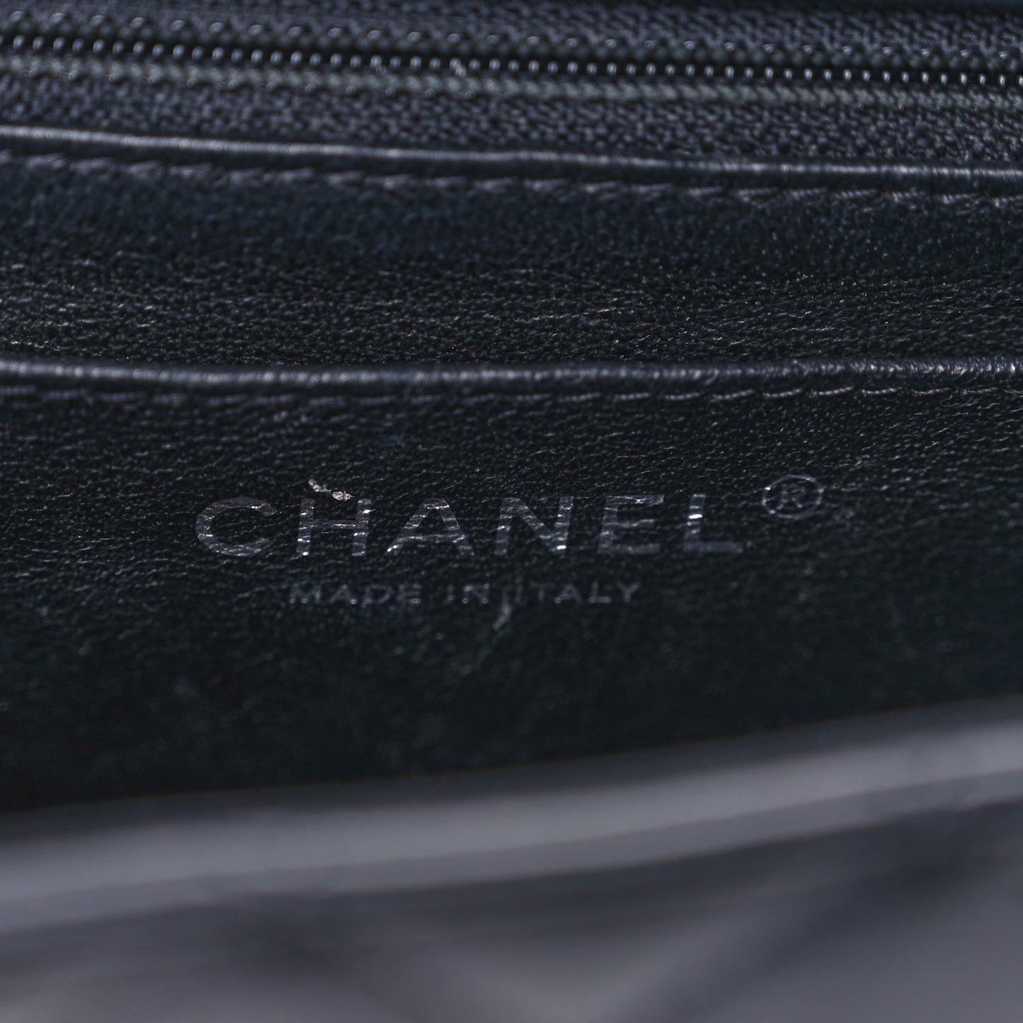 Lambskin Quilted Mini Rectangular Flap Black