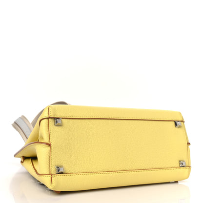 MCM Grained Calfskin Medium Milla Convertible Backpack Custard Yellow 4 of 8