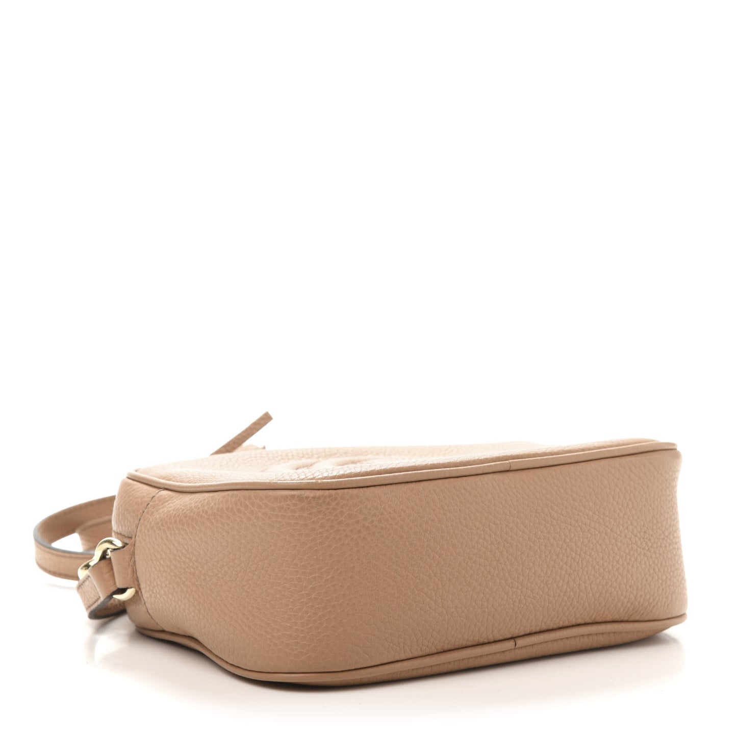 Pebbled Calfskin Small Soho Disco Bag Camelia