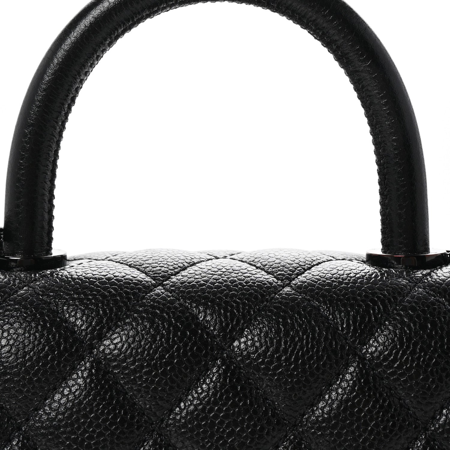 Chanel Caviar Quilted Mini Coco Handle Flap So Black 8 of 10