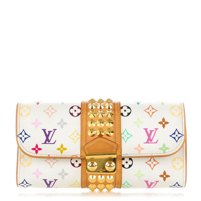Louis Vuitton Monogram Multicolor Courtney Clutch White 1 of 7