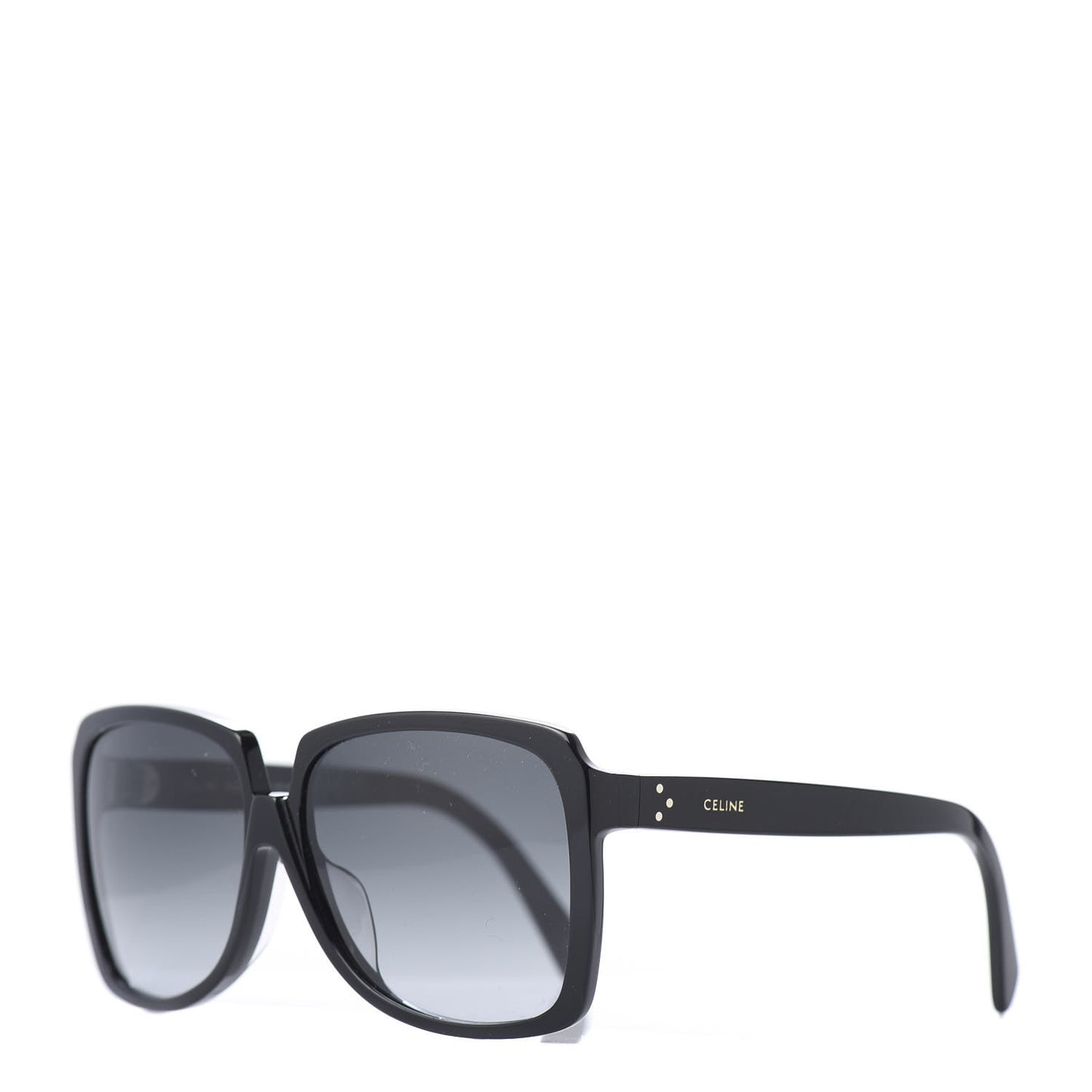 Oversized Square Acetate Sunglasses CL40146F Black