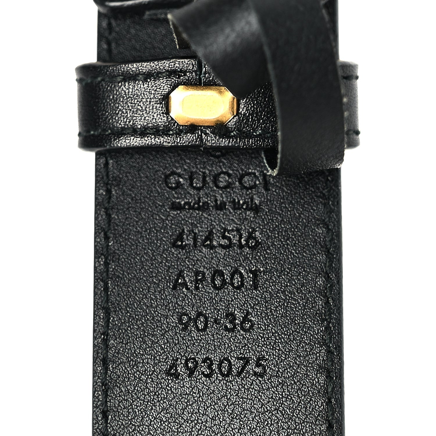 Gucci Calfskin Double G 30mm Belt 90 36 Black 3 of 5