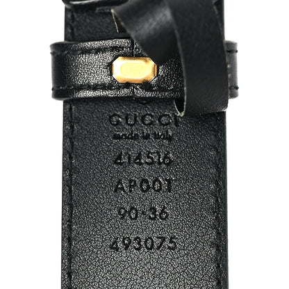 Gucci Calfskin Double G 30mm Belt 90 36 Black 3 of 5