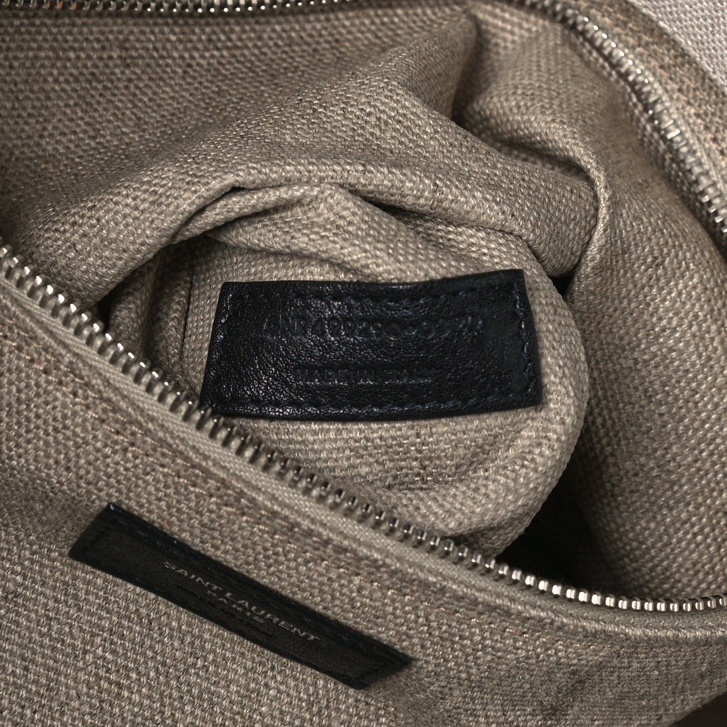 Linen Calfskin Rive Gauche Tote Optic White