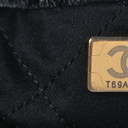 Chanel Shiny Crumpled Calfskin Quilted Pearl Mini Chanel 22 Black 7 of 9